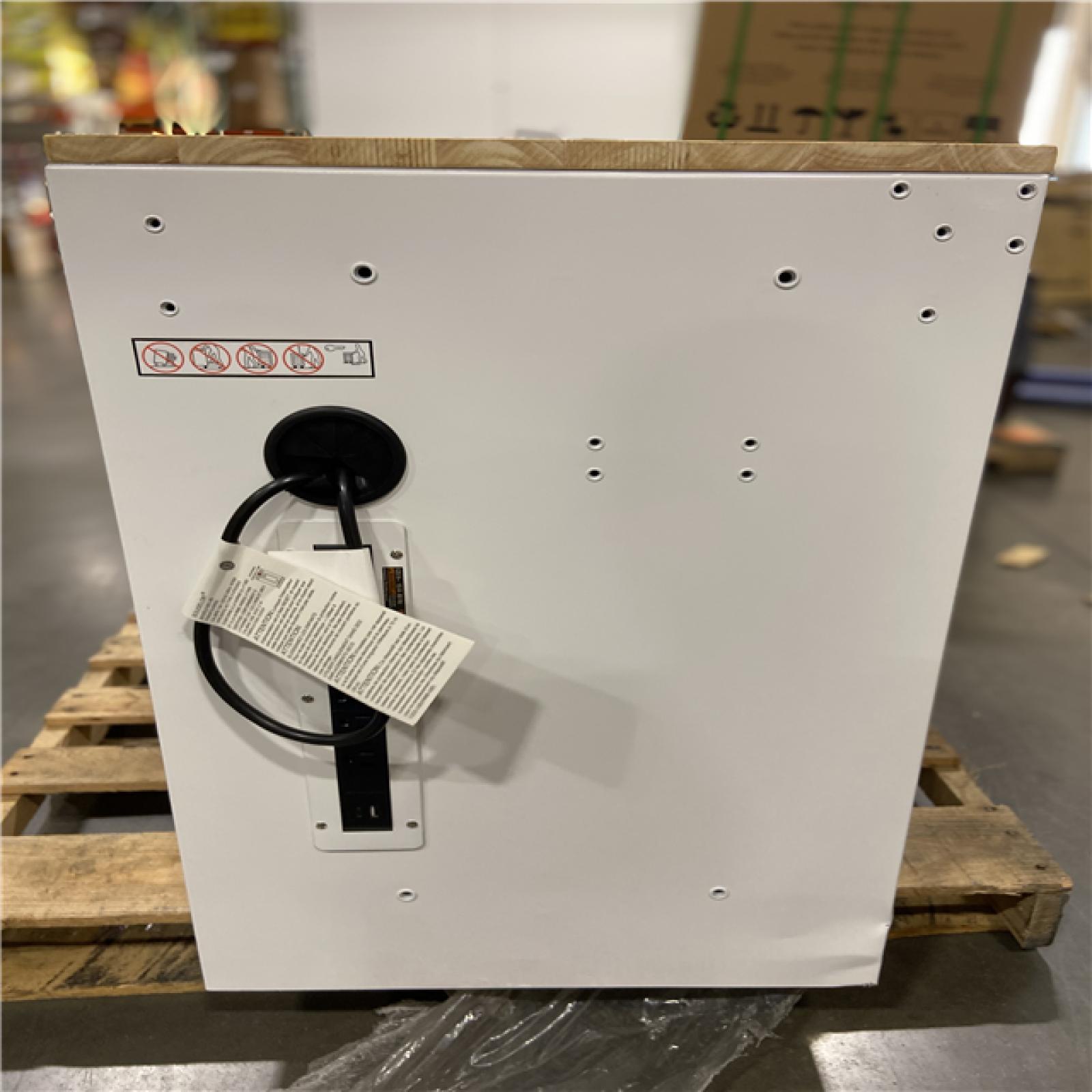 DALLAS LOCATION - Husky Modular Tool Storage 52 in. W White Mobile Workbench Cabinet