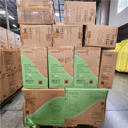 Phoenix Location NEW Seasons Keating Round Toilet Bowl With Tank 1.0 Gallons/ 3.8 Liters a Flush Vitreous China Pallet (11 Toilets)