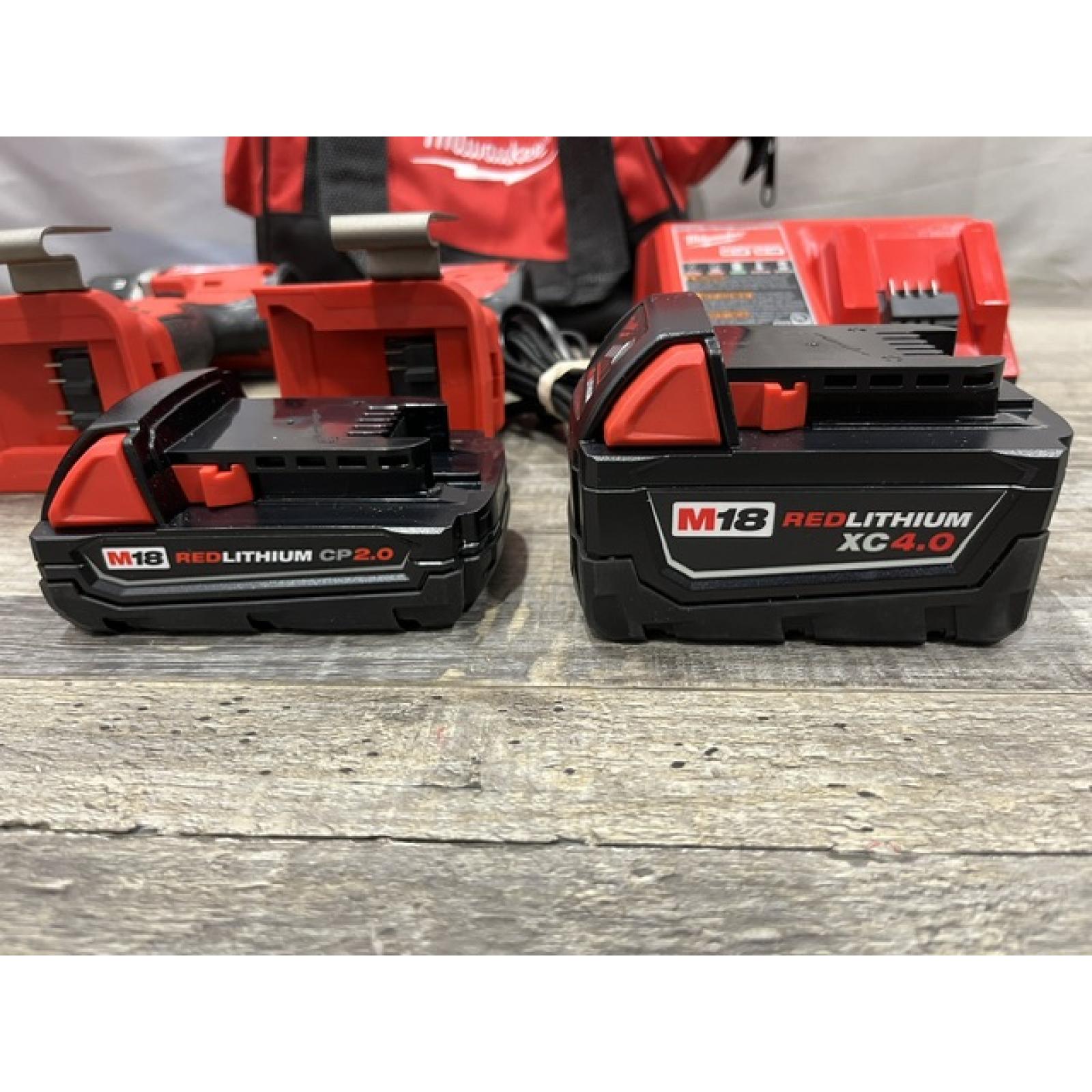 AS-IS Milwaukee 18-Volt Lithium-Ion Brushless Cordless Compact Hammer Drill/Impact Combo Kit