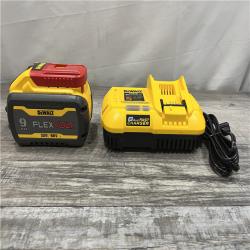 AS-IS DEWALT 20V/60V MAX FLEXVOLT Lithium-Ion 9.0Ah Battery and Charger Starter Kit