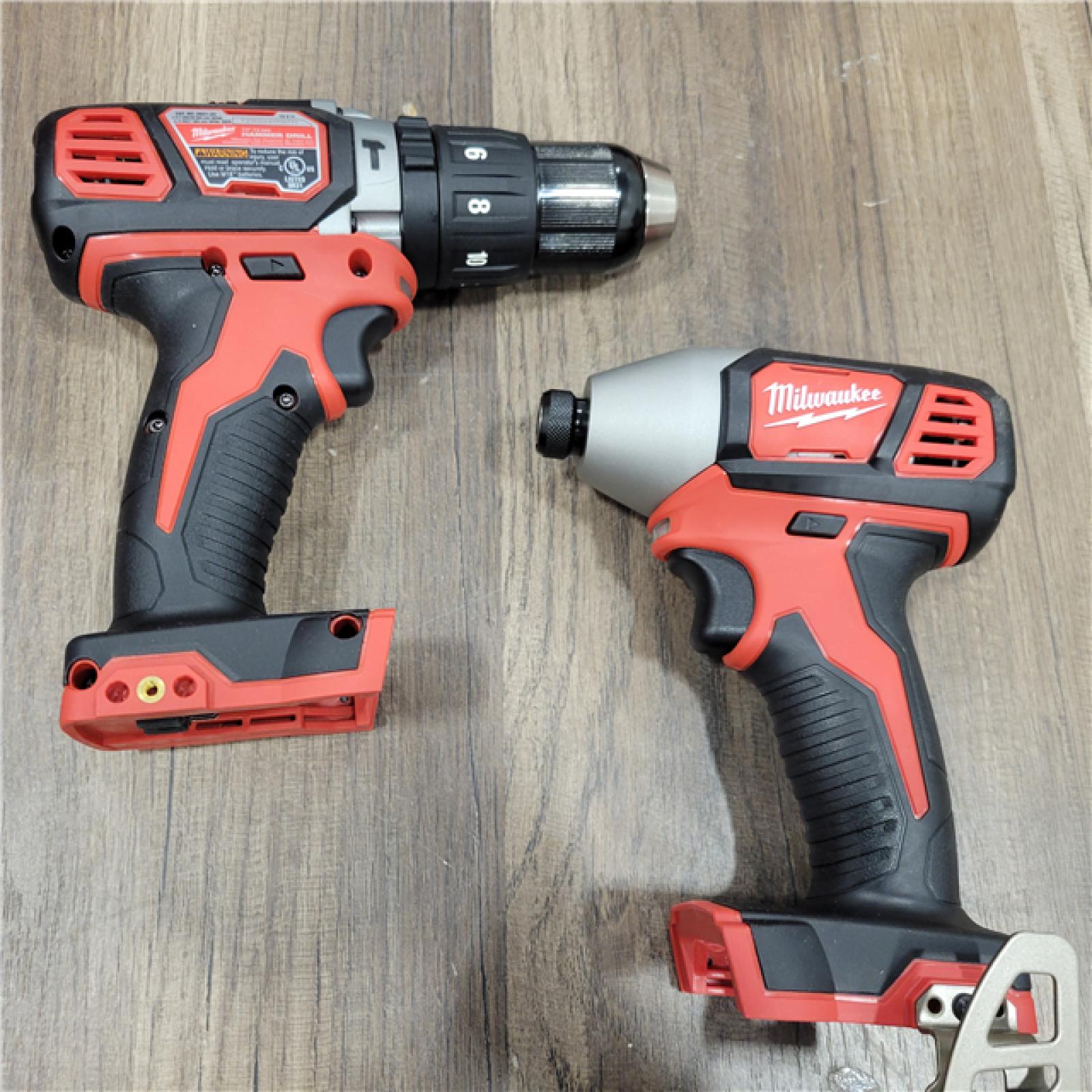 AS-IS  MILWAUKEE M18 18V Lithium-Ion Cordless Combo Tool Kit with Two 3.0Ah Batteries, 1-Charger, 1-Tool Bag (4-Tool)