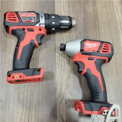 AS-IS  MILWAUKEE M18 18V Lithium-Ion Cordless Combo Tool Kit with Two 3.0Ah Batteries, 1-Charger, 1-Tool Bag (4-Tool)