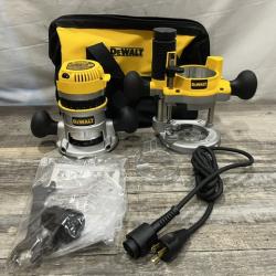 AS-IS DEWALT 12 Amp Corded 2-1/4 Horsepower Fixed and Plunge Base Router Kit