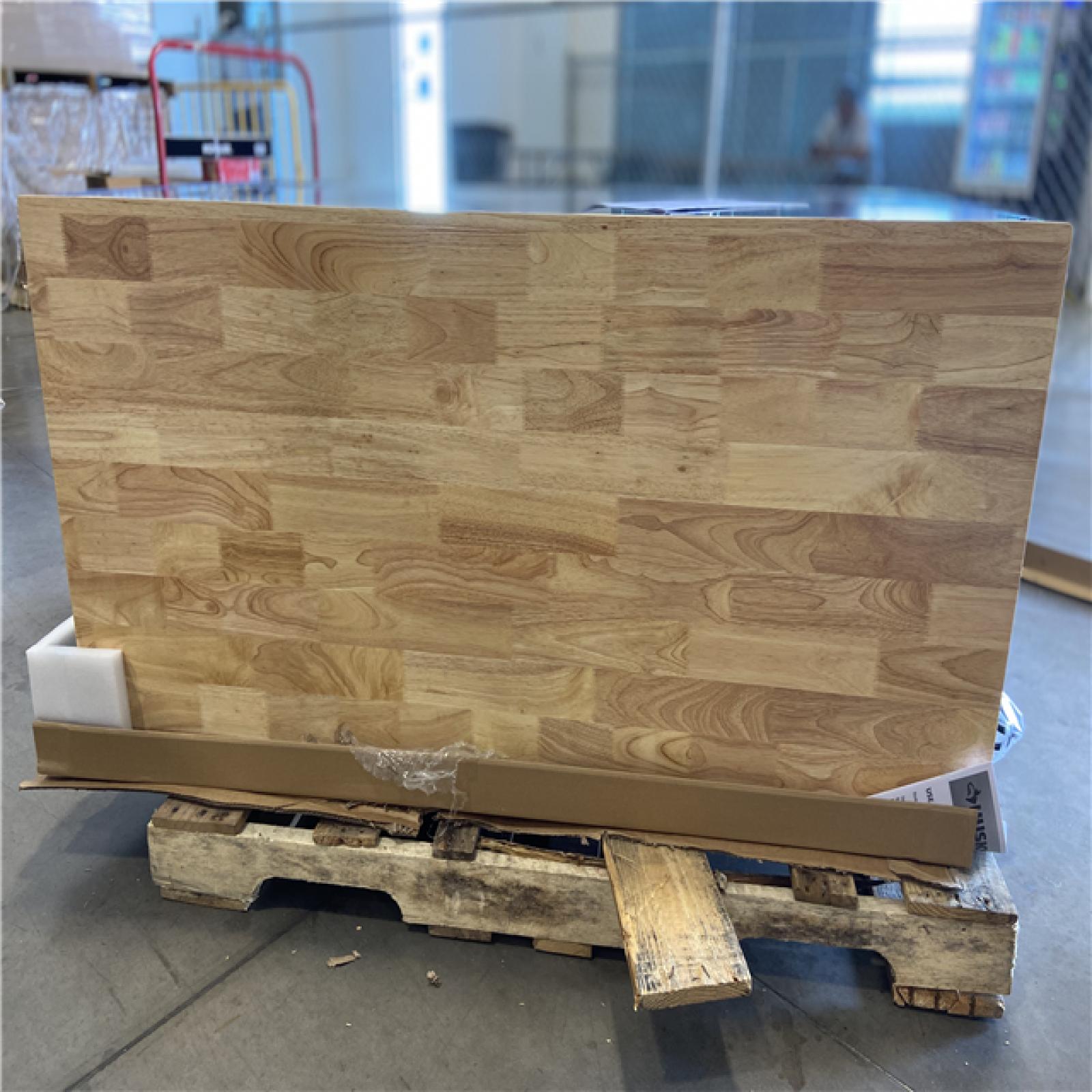 DALLAS LOCATION - Husky 52 in. W x 25 in. D 10-Drawer Mobile Workbench Tool Chest with Solid Wood Work Top in Gloss Blue