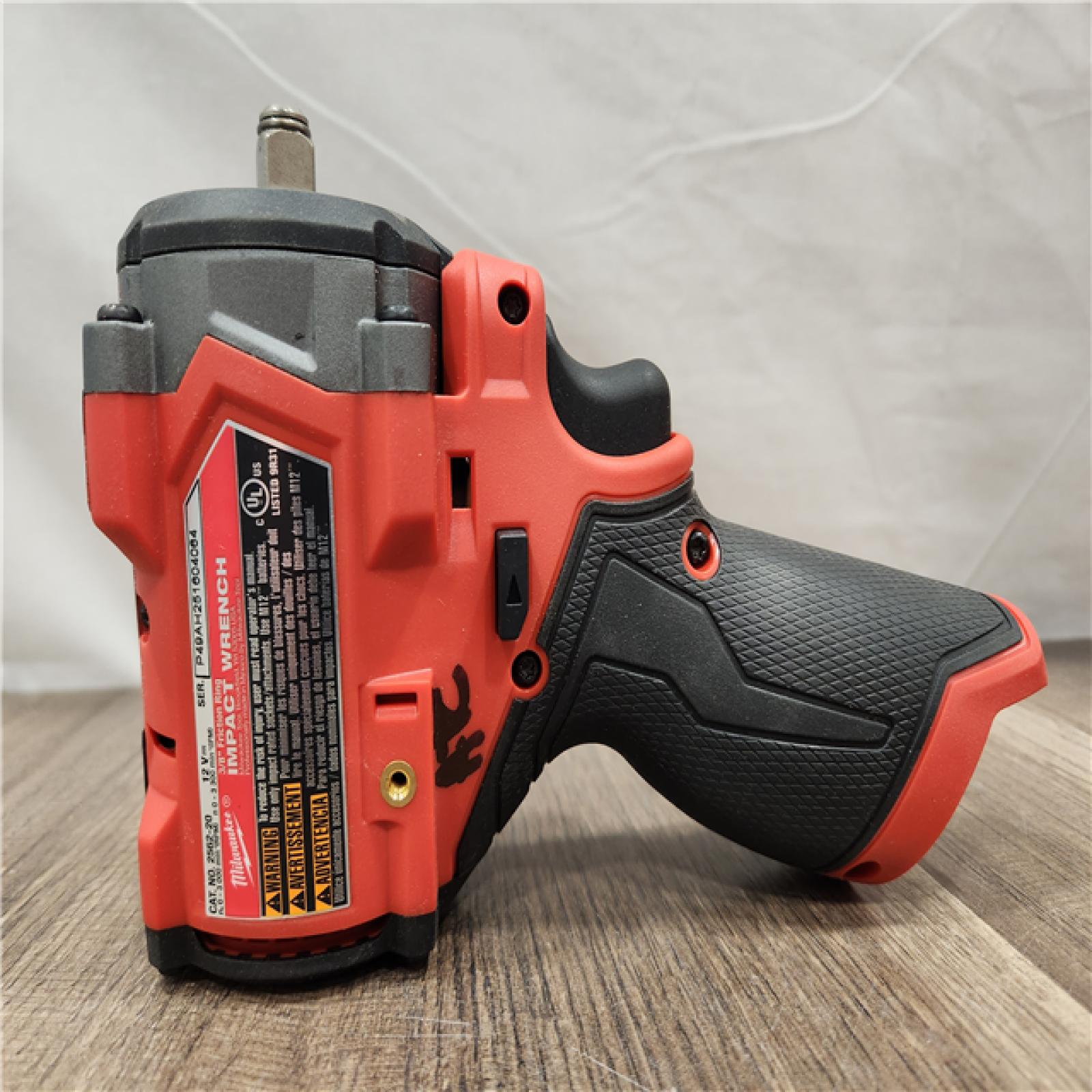 AS-IS- Milwaukee M12 FUEL M12 3/8 in. Cordless Brushless High Torque Impact Wrench (Tool-Only)