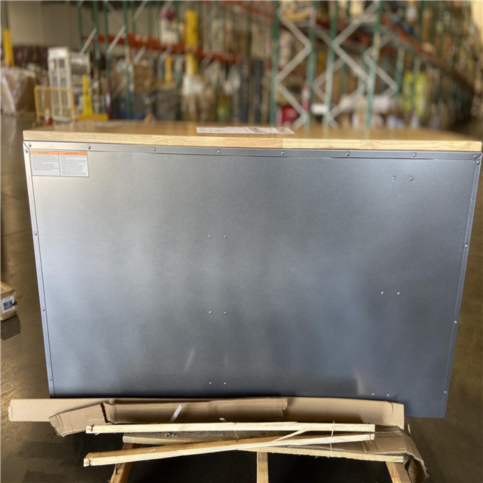 DALLAS LOCATION -Husky 61 in. W x 24 in. D Standard Duty 10-Drawer Mobile Workbench Tool Chest with Sliding Bin Storage Drawer in Silver