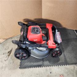 HOUSTON LOCATION - AS-IS Milwaukee M18 FUEL Brushless Cordless 21 in. Walk Behind Dual Battery Self-Propelled Mower Kit W/ CHARGER