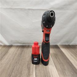 AS-IS- Milwaukee M12 -12V Cordless Screwdriver Kit w/ (4) 1.5Ah Batteries  Charger