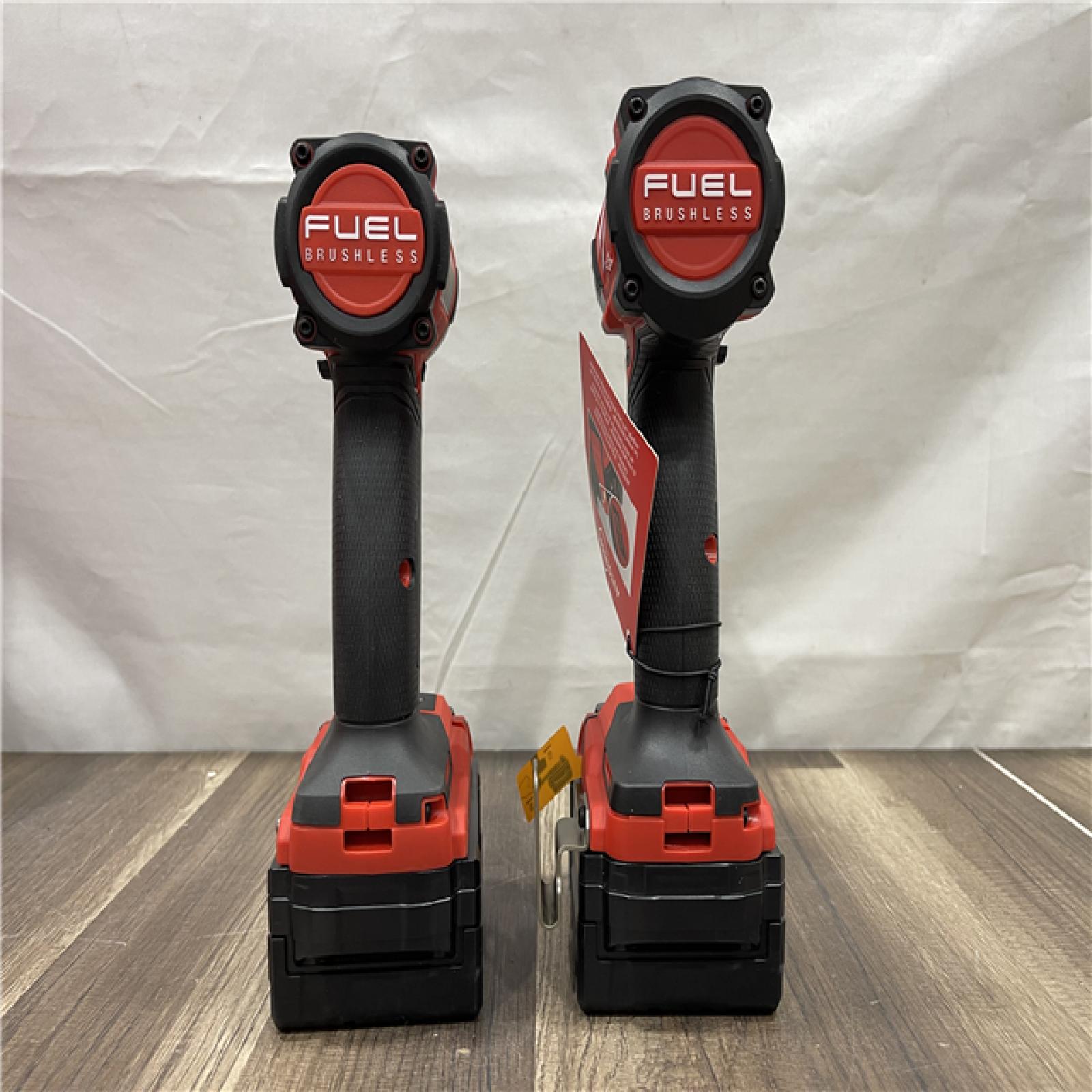 AS-IS Milwaukee FUEL 18V Lithium-Ion Brushless Cordless Hammer Drill and Impact Driver Combo Kit