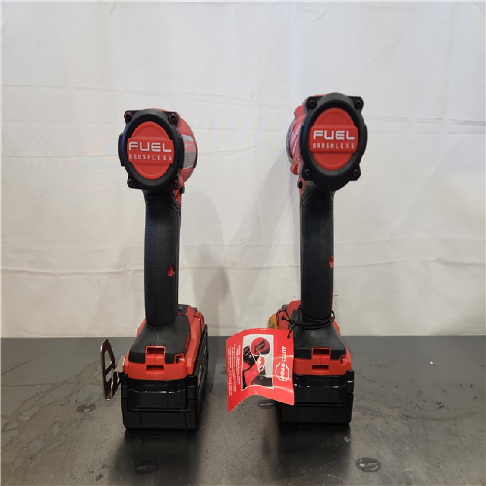 AS-IS- Milwaukee FUEL 18V Lithium-Ion Brushless Cordless Hammer Drill and Impact Driver Combo Kit