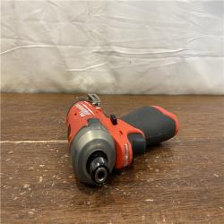 AS-IS M12 FUEL SURGE 12V Lithium-Ion Brushless Cordless 1/4 in. Hex Impact Driver Compact Kit W/Two 2.0Ah Batteries, Bag