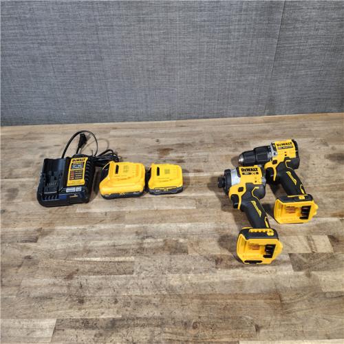 HOUSTON LOCATION - AS-IS DEWALT 2 TOOL COMBO KIT W/ (2) BATTERY & CHARGER
