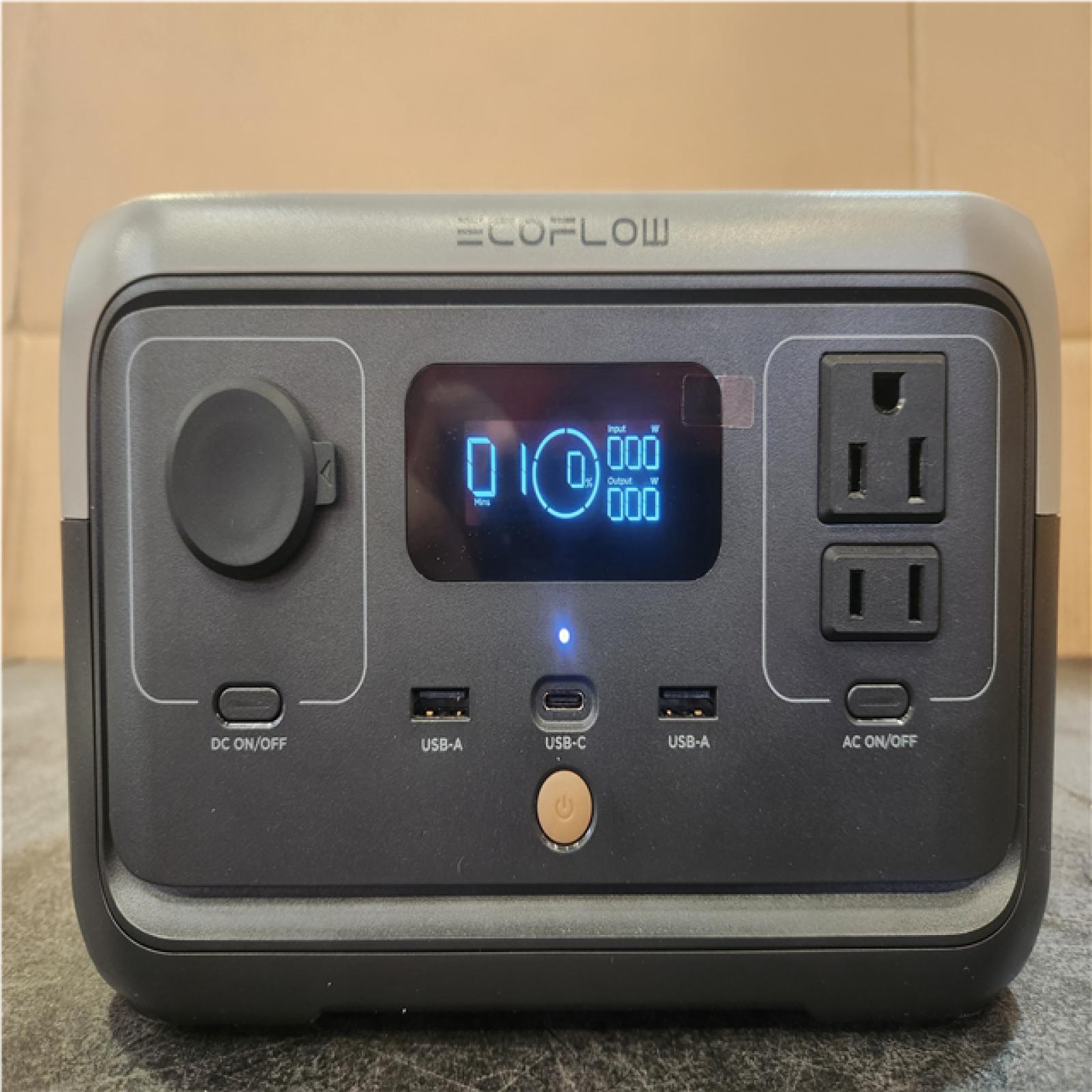 Phoenix NEW EcoFlow 300-Watt Output/600-Watt Peak Push-Button Start Battery Generator RIVER 2 LFP Battery Fast Charging for Outdoor  Camping