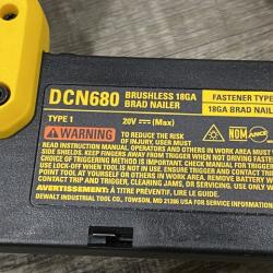 AS-IS DEWALT 20V MAX XR Lithium-Ion Electric Cordless 18-Gauge Brad Nailer (Tool Only)