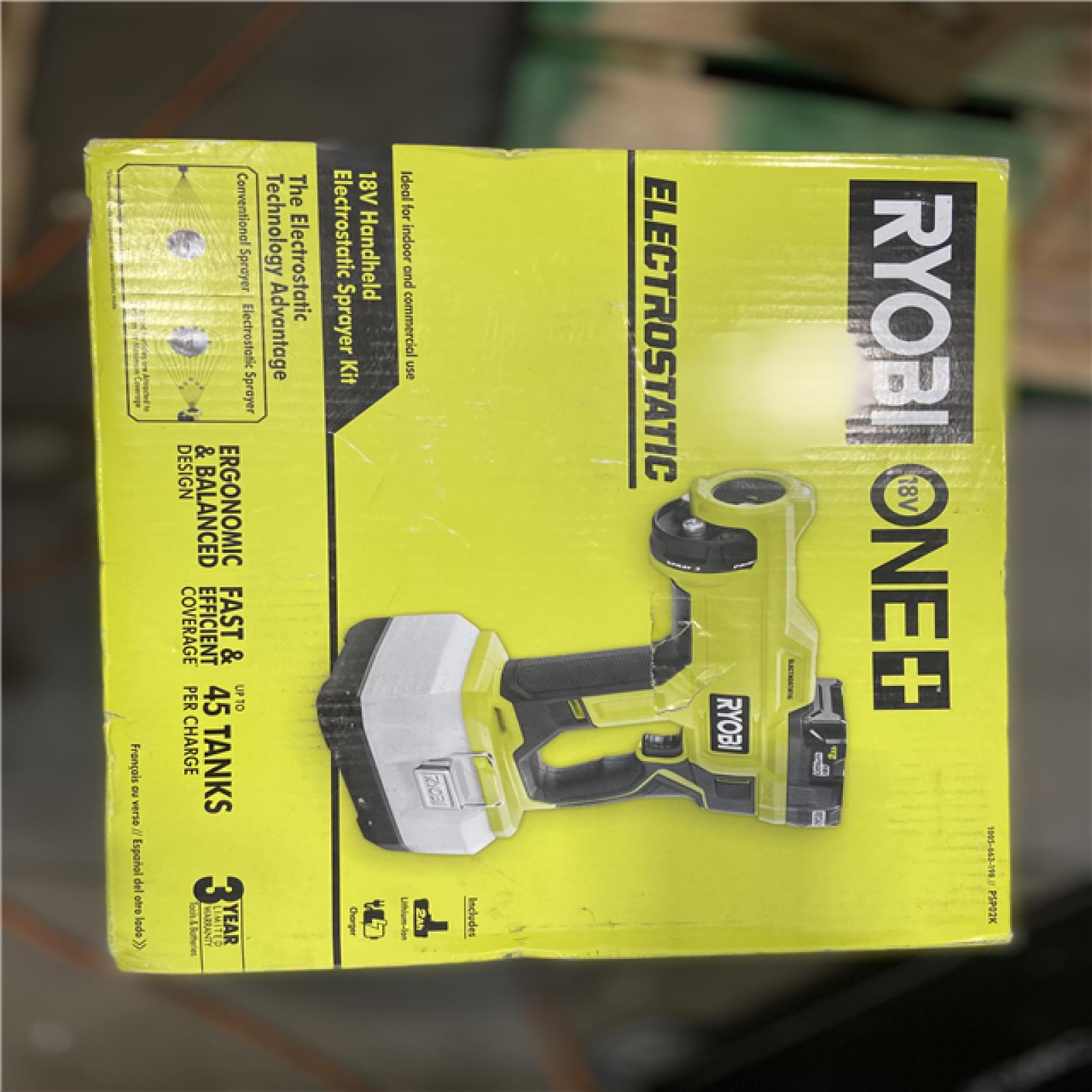 NEW! - Ryobi ONE+ 18V Cordless Handheld Electrostatic Sprayer Kit