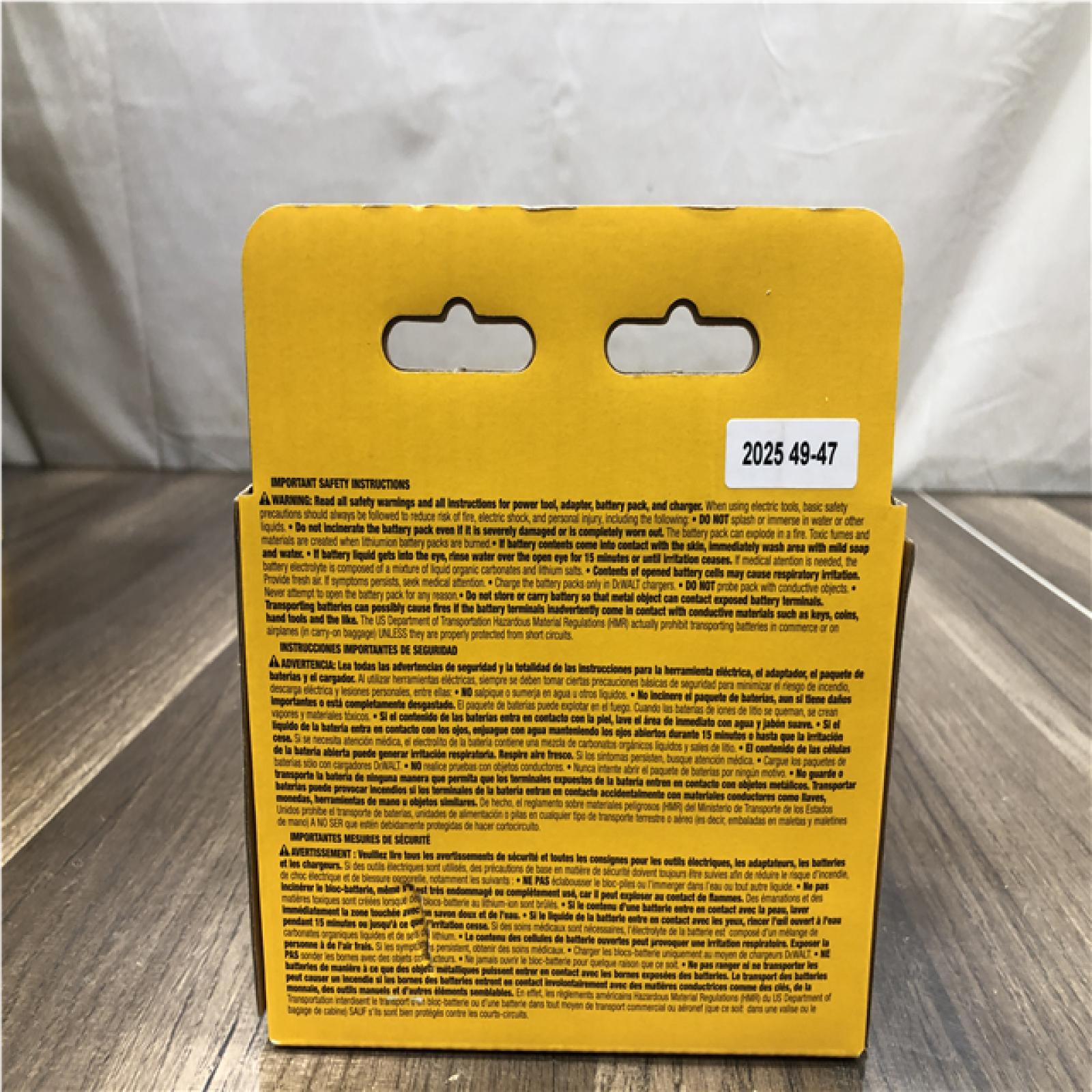 AS-IS DEWALT 20V MAX XR POWERSTACK Lithium-Ion Battery Starter Kit with 1.7Ah Battery and Charger