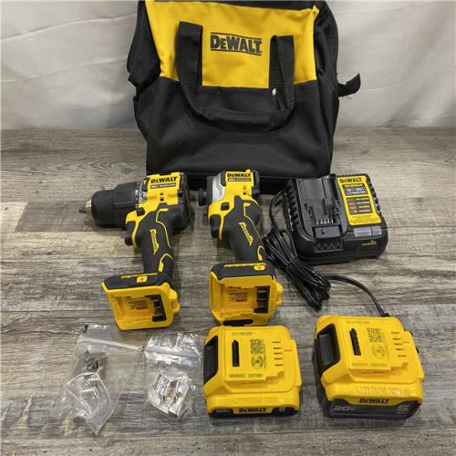 AS-IS DEWALT ATOMIC 20V MAX Lithium-Ion Cordless 2-Tool Combo Kit
