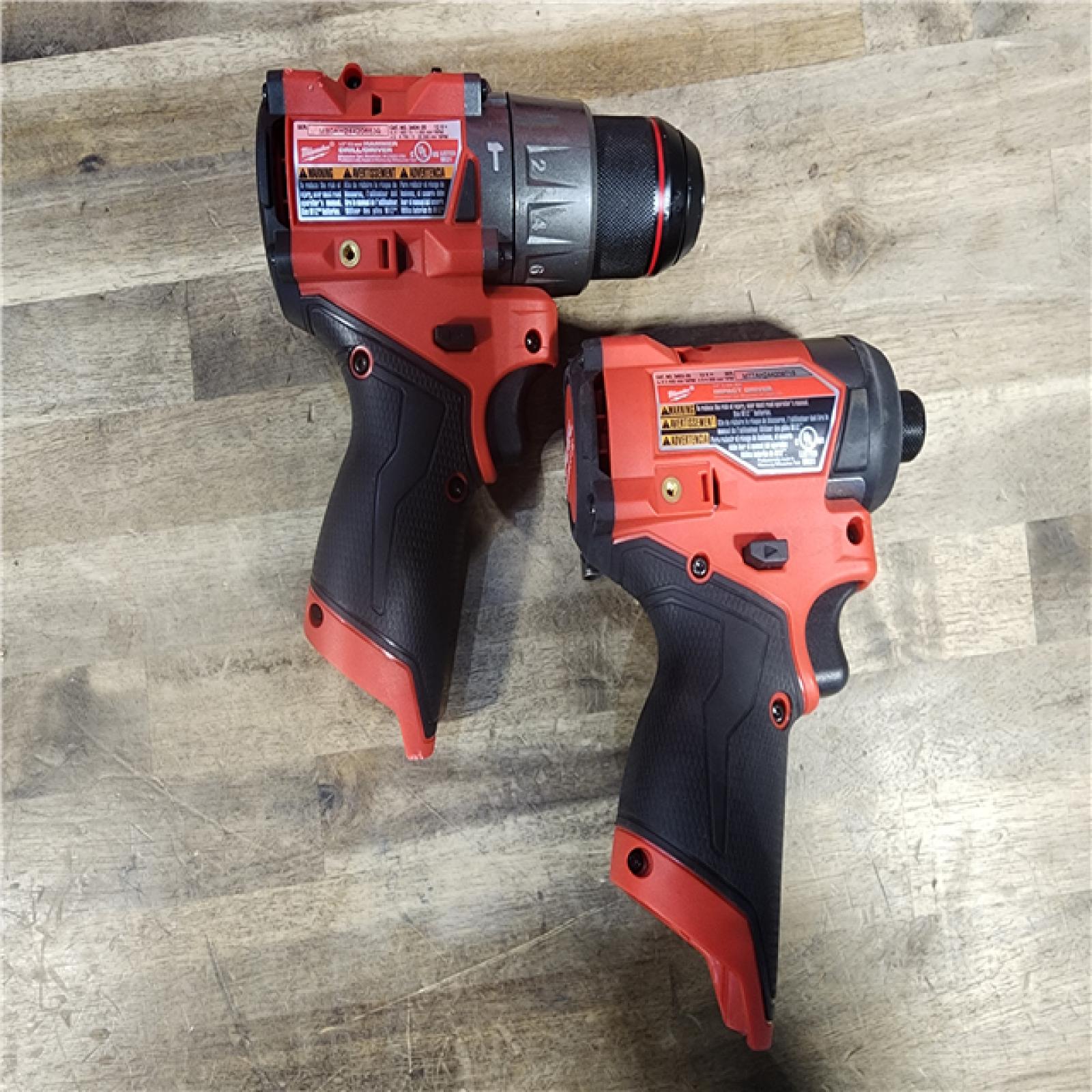 HOUSTON LOCATION - AS-IS Milwaukee 3497-22 12V Brushless Hammer Drill and Impact Driver Combo Kit