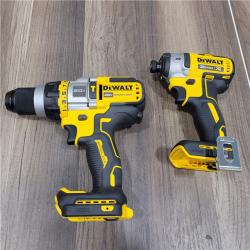 AS-IS DEWALT 20V MAX Cordless Brushless Hammer Drill/Driver 2 Tool Combo Kit with FLEXVOLT ADVANTAGE