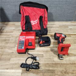 HOUSTON LOCATION - AS - IS Milwaukee 18-Volt Lithium-Ion Compact Brushless Cordless 1/4 in. Impact Driver Kit