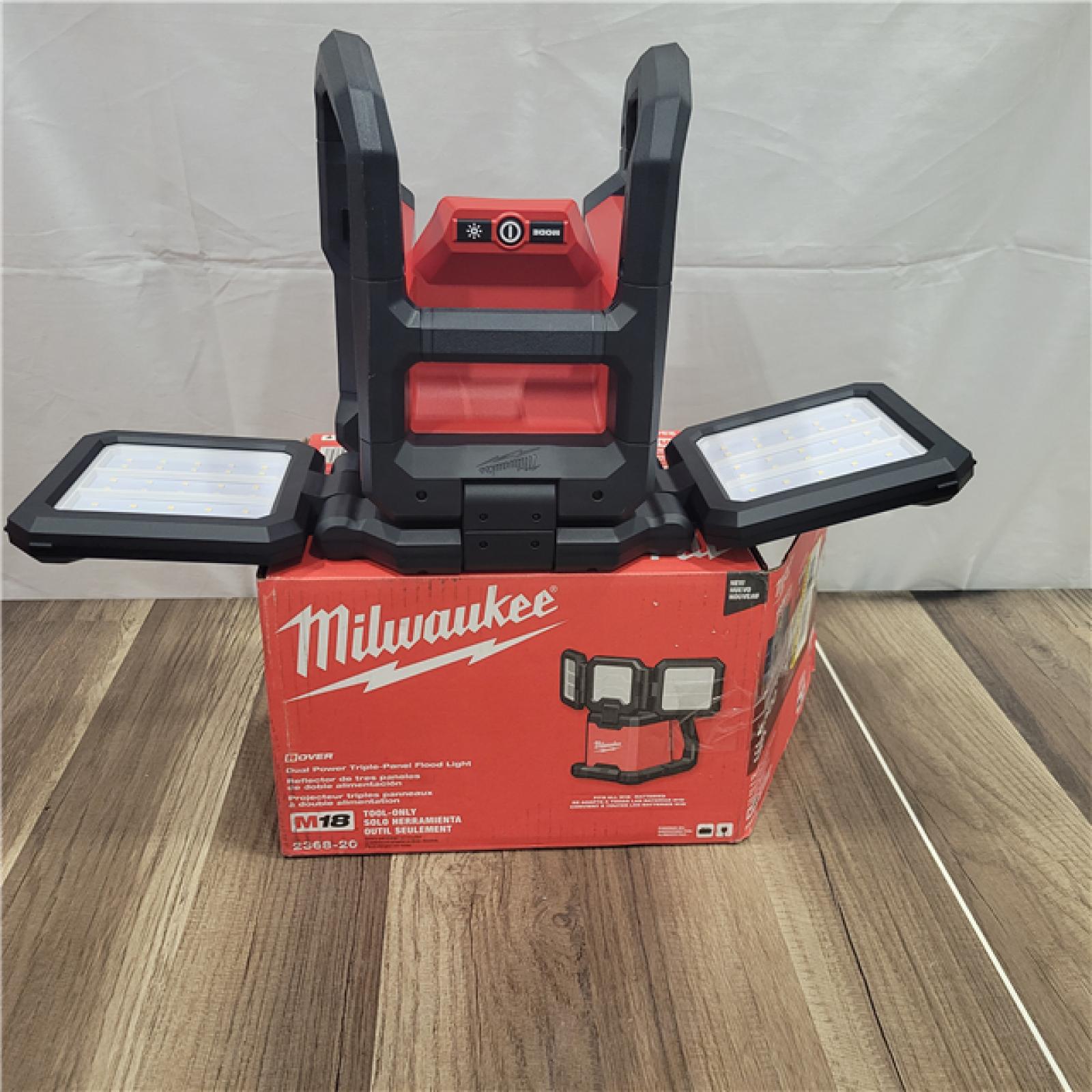 AS-IS Milwaukee M18 ROVER Dual Power Triple-Panel Flood & Area Light