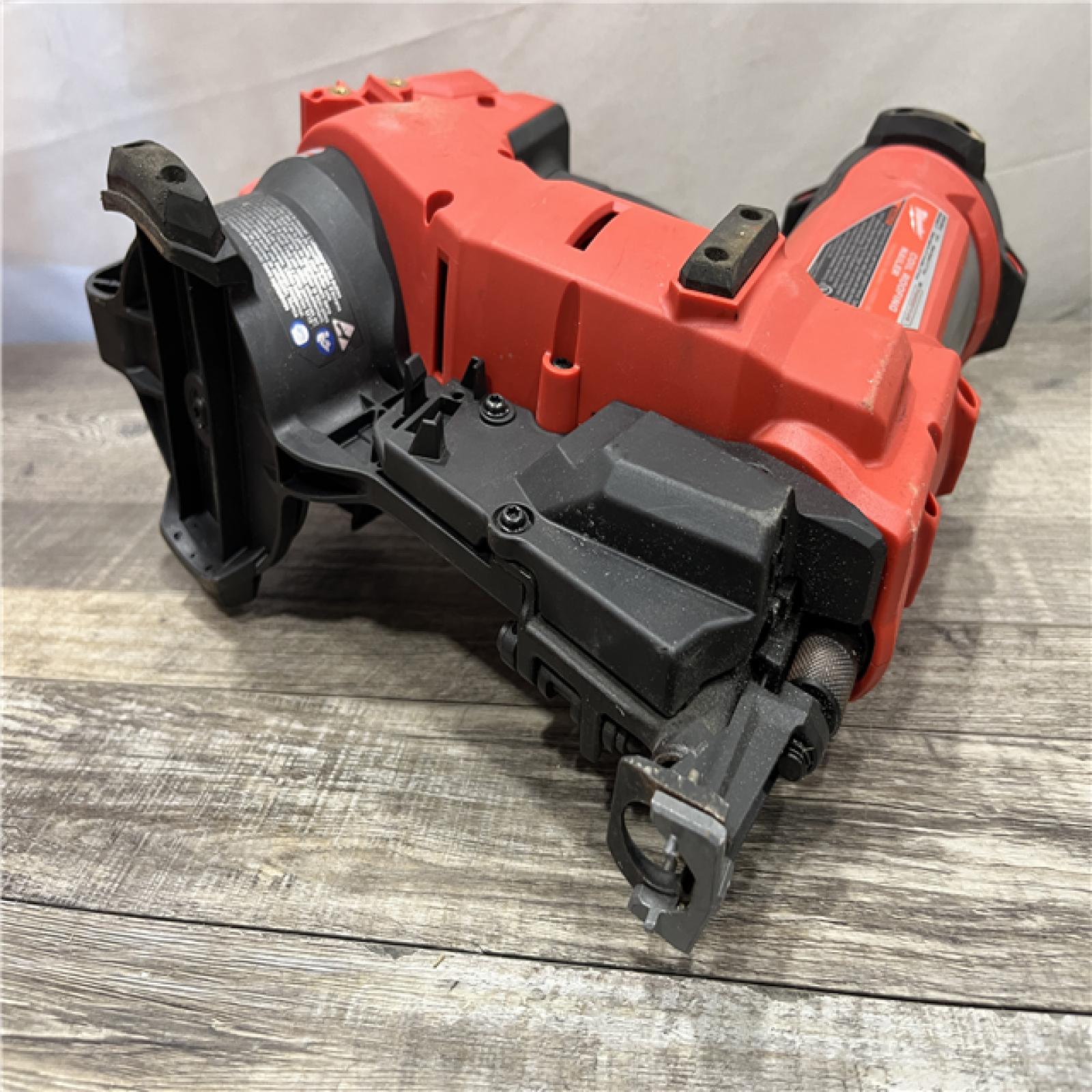 AS-IS Milwaukee FUEL 18-Volt Lithium-Ion Brushless Cordless Coil Roofing Nailer (Tool Only)