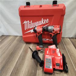AS-IS- MILWAUKEE FUEL 18V Lithium-Ion Brushless Cordless Hammer Drill and Impact Driver Combo Kit