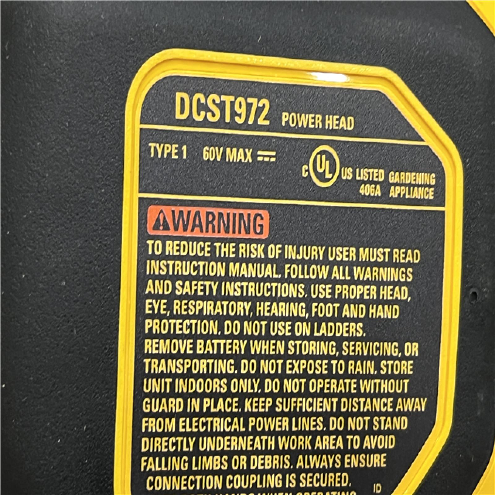 AS-IS DEWALT FLEXVOLT 60V MAX 7.5 in. Cordless Battery Powered Attachment Capable Edger Kit