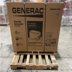 DALLAS LOCATION - Generac 14 000 Watt - Dual Fuel Air- Cooled Whole House Home Standby Generator w/ 200-AMP Transfer Switch