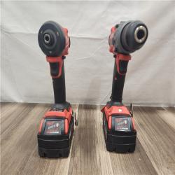 AS-IS- MILWAUKEE FUEL 18V Lithium-Ion Brushless Cordless Hammer Drill and Impact Driver Combo Kit