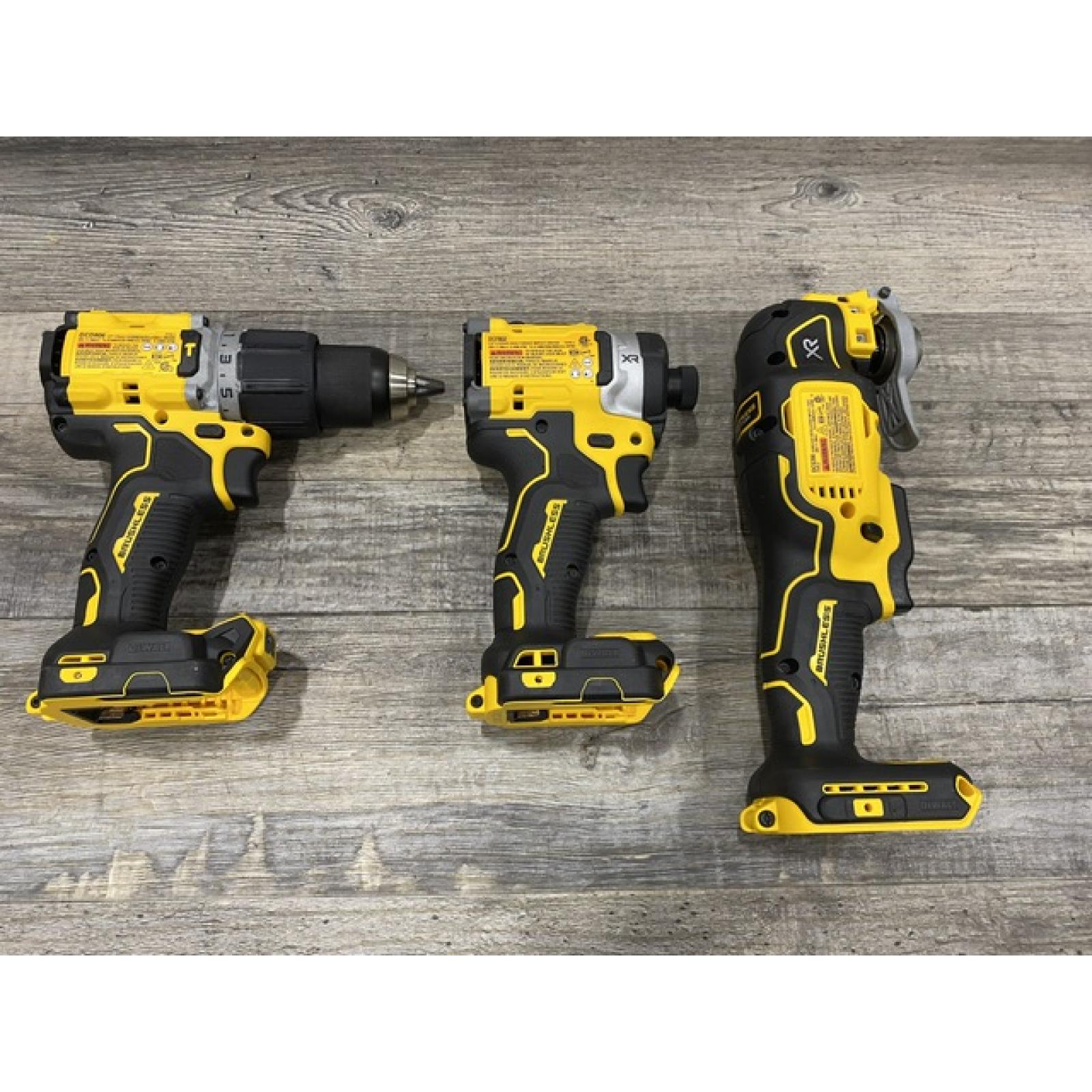 AS-IS DEWALT 20V MAX Lithium-Ion Cordless 3-Tool Combo Kit