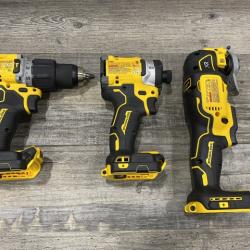 AS-IS DEWALT 20V MAX Lithium-Ion Cordless 3-Tool Combo Kit