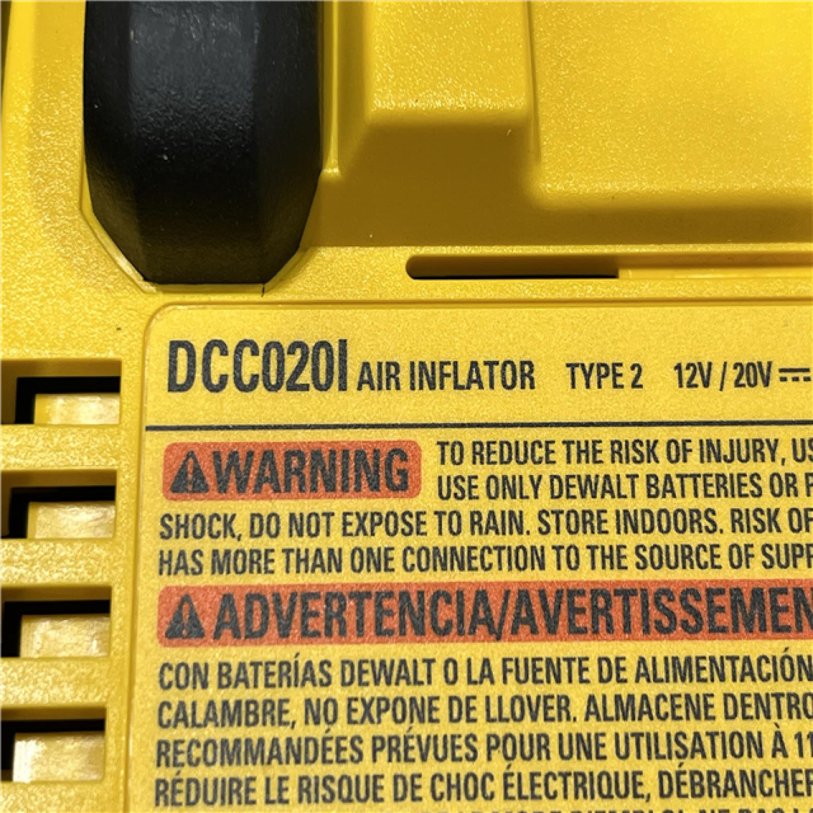 AS-IS DEWALT 20V MAX Cordless Electric Portable Inflator (Tool Only)
