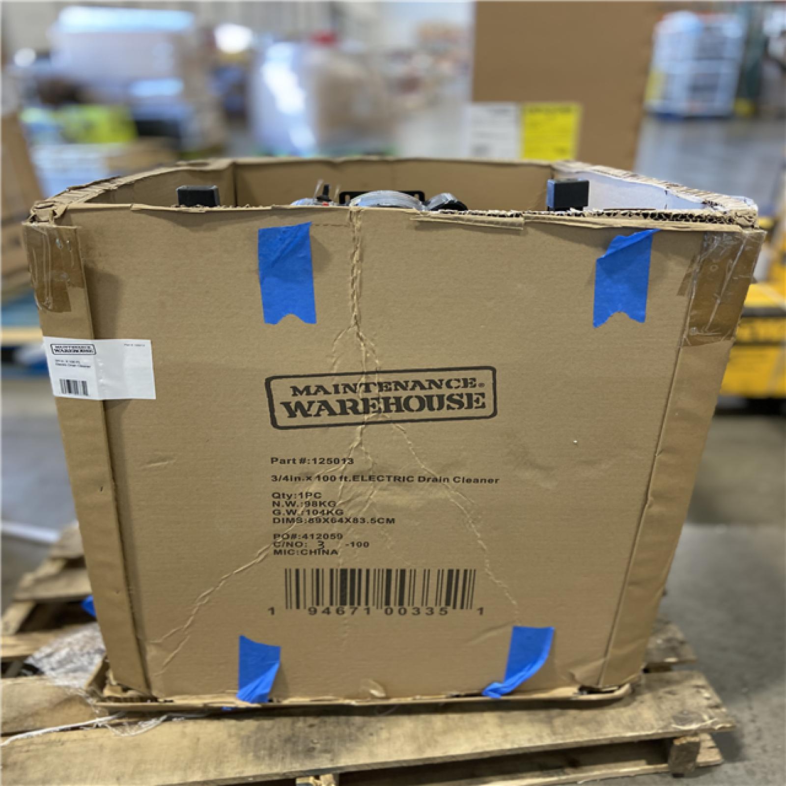 DALLAS LOCATION - Maintenance Warehouse® 3/4 In. X 100 Ft. Electric Drain Cleaner