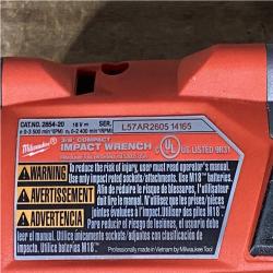 Houston Location AS-IS Milwaukee FUEL GEN-3 18V Lithium-Ion Brushless Cordless 3/8 in. Compact Impact Wrench with Friction Ring (Tool-Only)