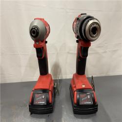 AS-IS - Milwaukee M18 18V Lithium-Ion Brushless Cordless Compact Drill/Impact Combo Kit