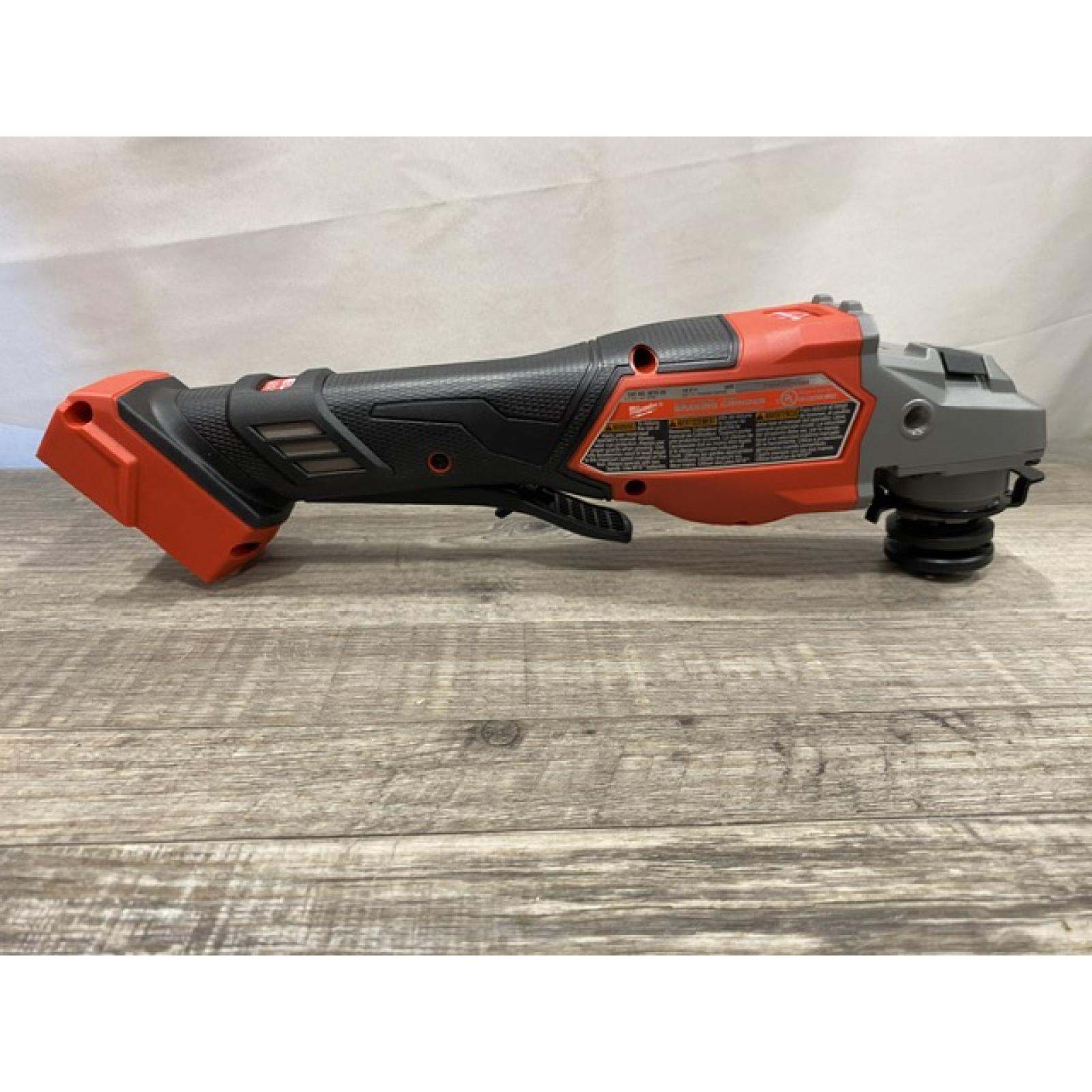AS-IS Milwaukee FUEL 18-Volt Lithium-Ion Brushless Cordless 4-1/2 in./6 in. Braking Grinder with Paddle Switch (Tool-Only)