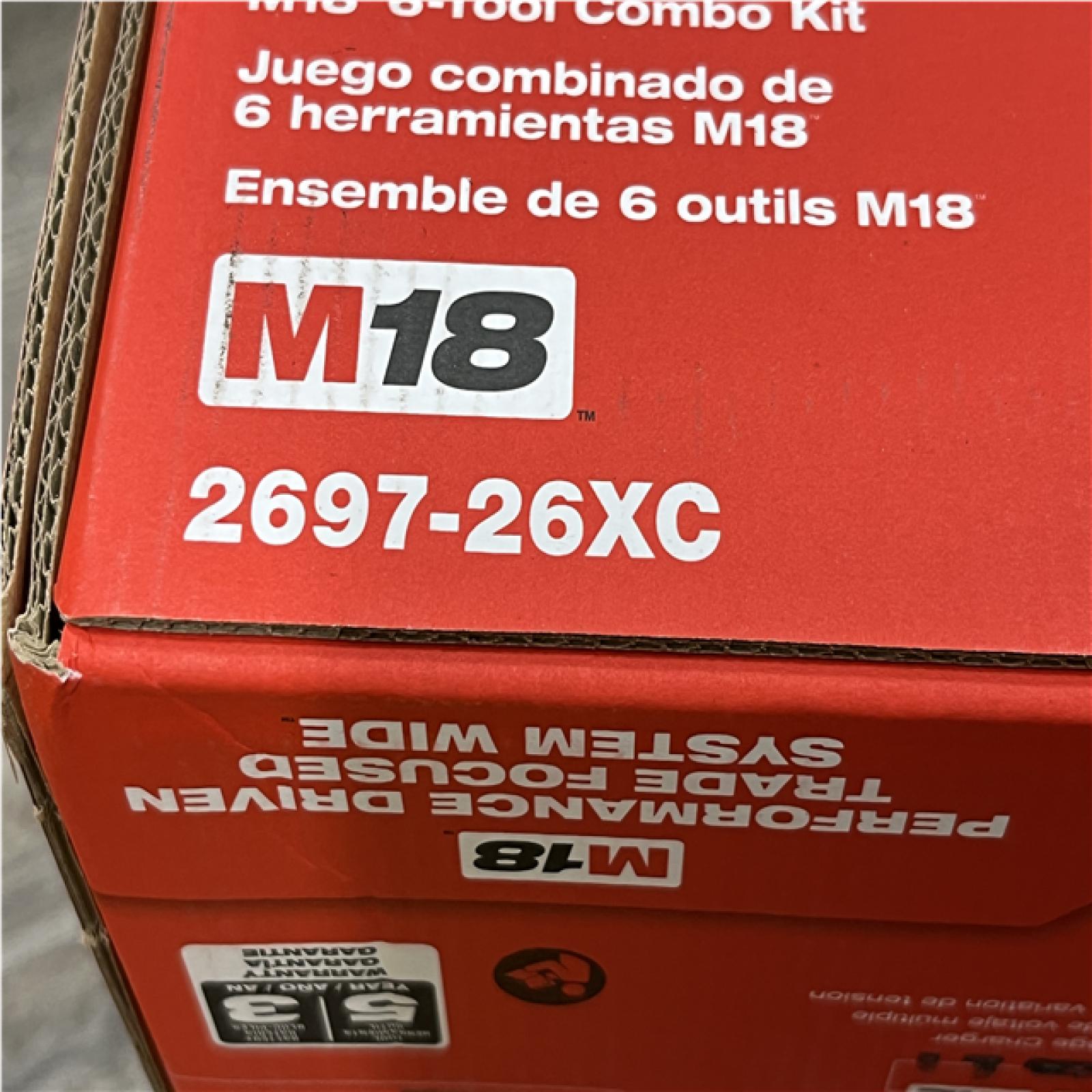 NEW - Milwaukee 18-Volt Lithium-Ion Cordless (6-Tool) Combo Kit