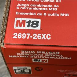NEW - Milwaukee 18-Volt Lithium-Ion Cordless (6-Tool) Combo Kit