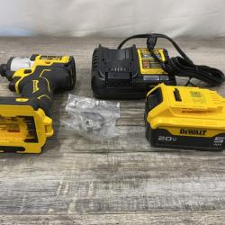 AS-IS DEWALT 20-Volt Maximum XR Lithium-Ion Cordless Brushless 1/4 in. 3-Speed Impact Driver Kit