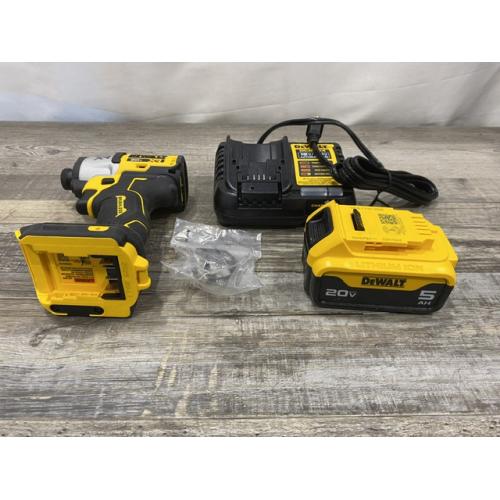 AS-IS DEWALT 20-Volt Maximum XR Lithium-Ion Cordless Brushless 1/4 in. 3-Speed Impact Driver Kit