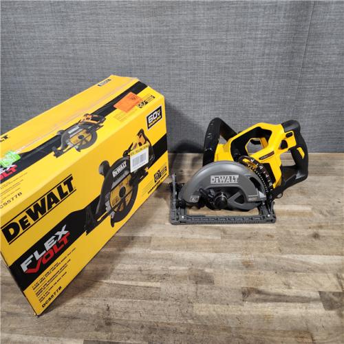HOUSTON LOCATION - AS-IS DEWALT FLEXVOLT 60V MAX Cordless Brushless 7-1/4 in. Wormdrive Style Circular Saw (Tool Only)