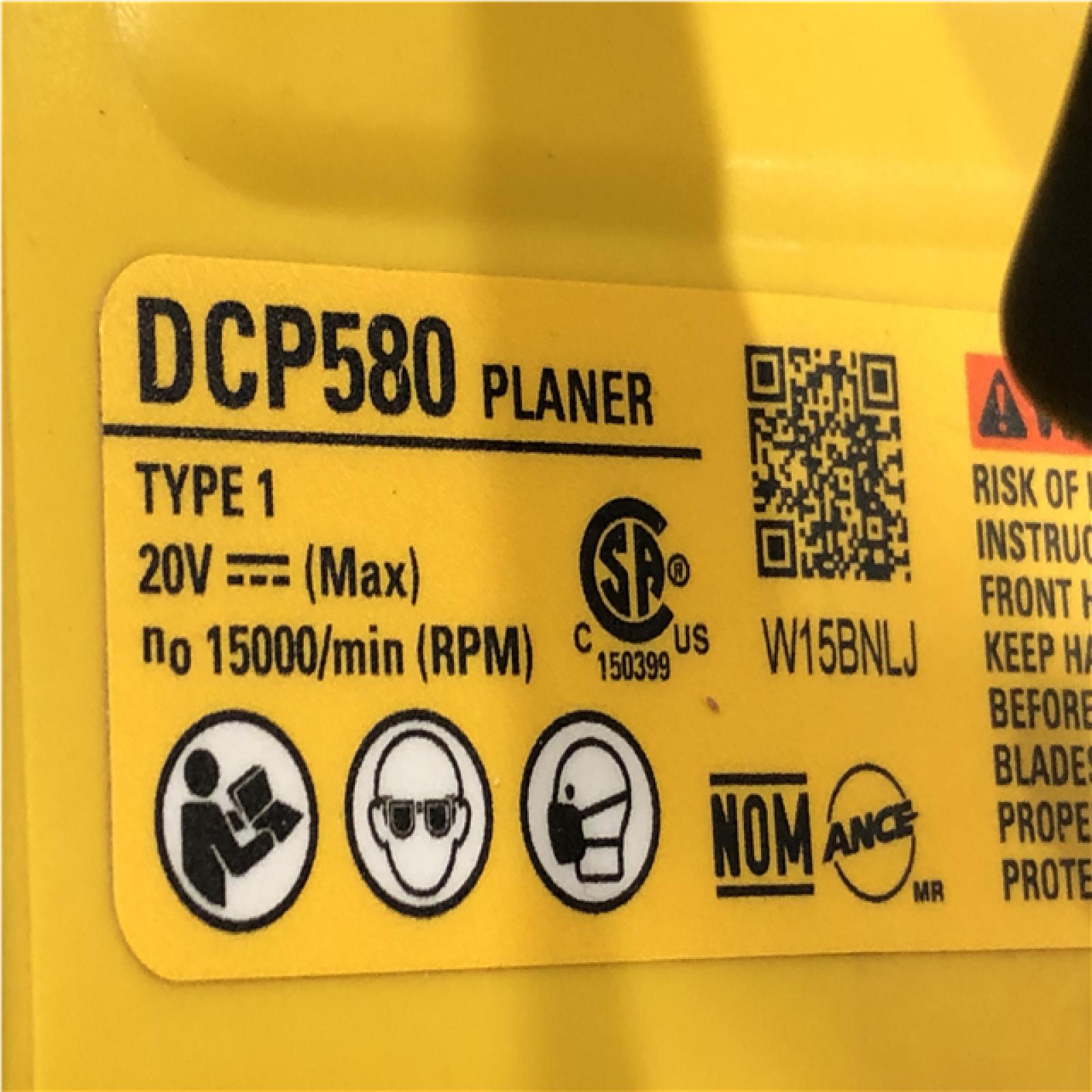 AS-IS DEWALT 20V MAX XR Cordless Brushless 3-1/4 in. Planer (Tool Only)