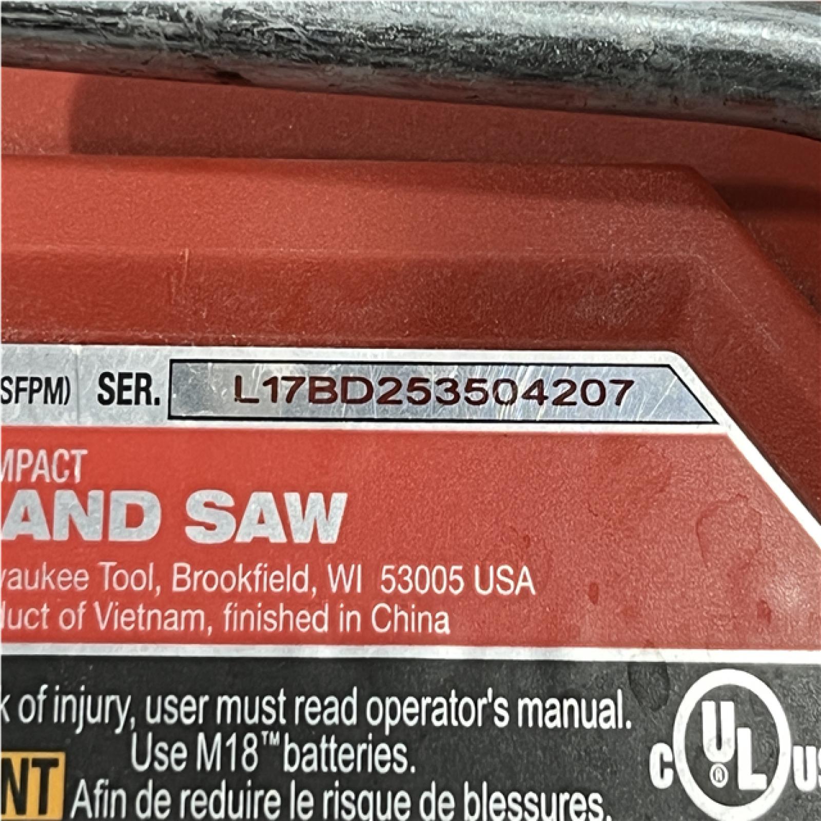 AS-IS Milwaukee FUEL 18V Lithium-Ion Brushless Cordless Compact Bandsaw (Tool-Only)
