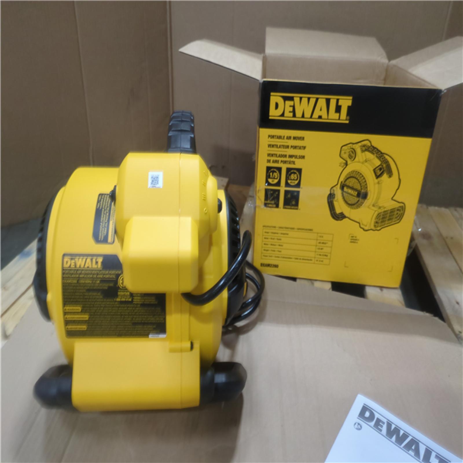CALIFORNIA AS-IS DEWALT PORTABLE AIR MOVER