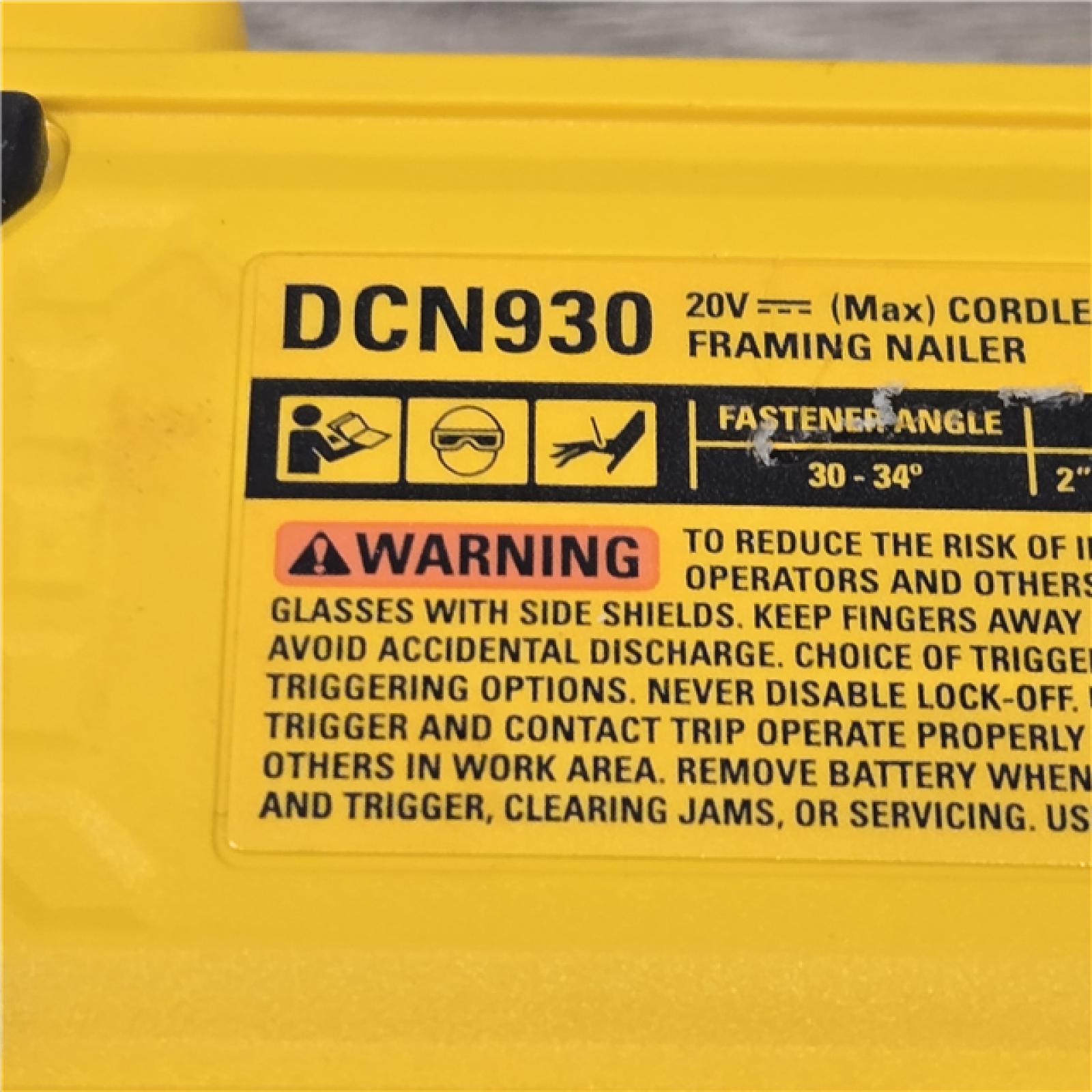 AS-IS DEWALT 20V 30 Degree Cordless Framing Nailer (Tool-Only)