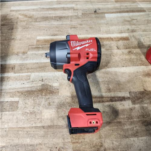 Houston Location AS-IS Milwaukee FUEL 18V Lithium-Ion Brushless Cordless 1/2 in. Impact Wrench with Friction Ring (Tool-Only)