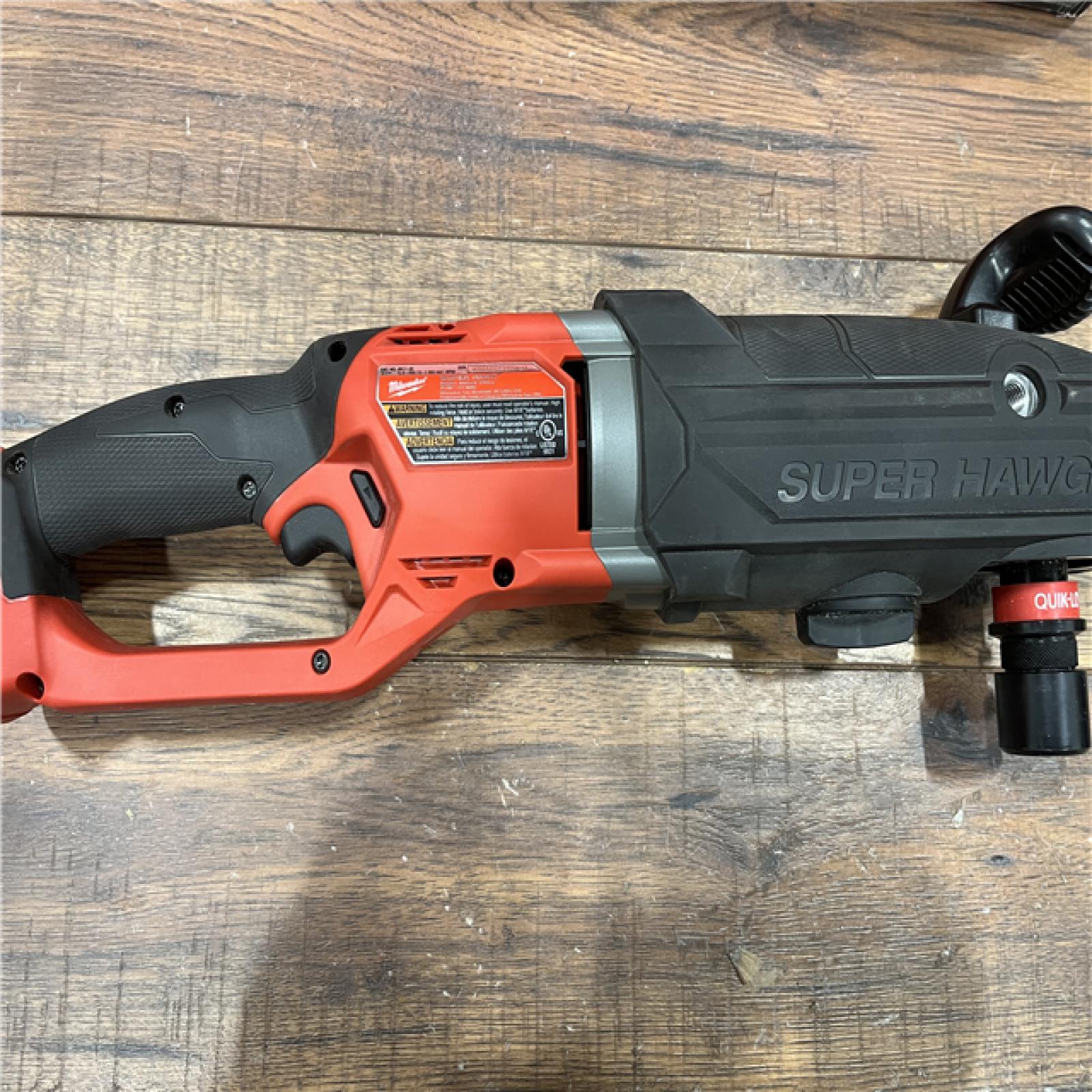 AS-IS Milwaukee M18 FUEL Brushless Cordless SUPER HAWG 7/16 in. Right Angle Drill (Tool-Only)