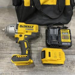 AS-IS DEWALT 20V MAX Lithium-Ion Cordless 1/2 in. Impact Wrench Kit