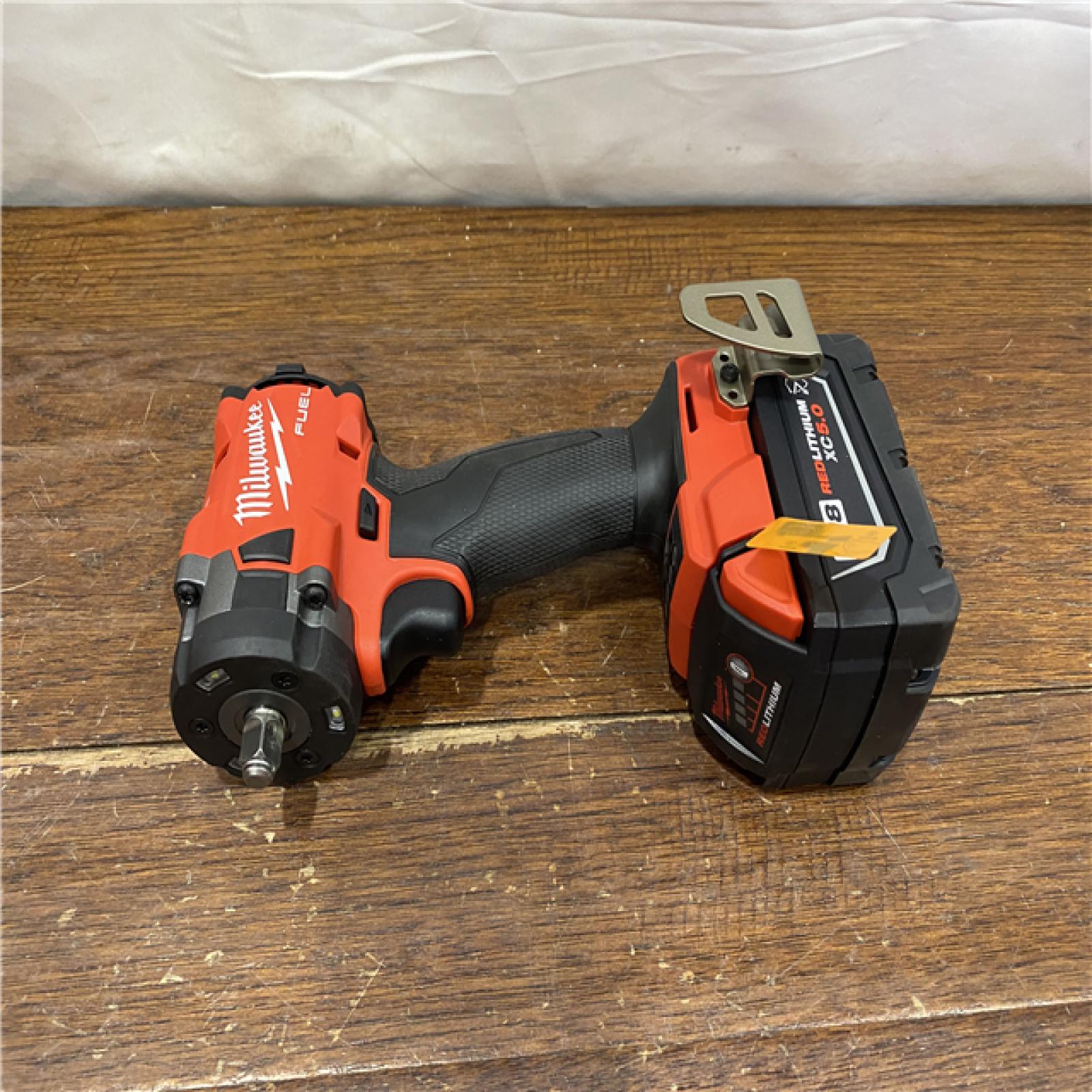 AS-IS Milwaukee 2854-22R M18 FUEL 18V Lithium-Ion Brushless Cordless 3/8 in. Compact Impact Wrench with Friction Ring Kit